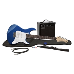 Yamaha GIGMAKER EG-BLUE Electric Guitar & Amp Package, Blue, includes Gig Bag, Strap, Tuner, Picks, Cable